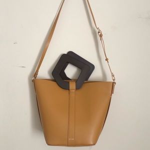 Zara mustard yellow handbag